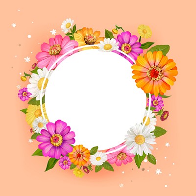 Blank floral frame design vector | Premium Vector - rawpixel