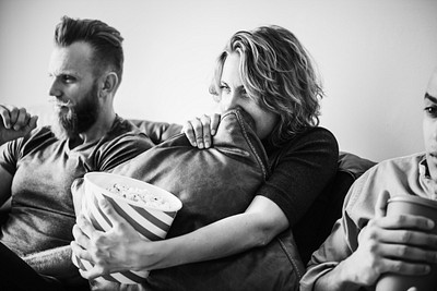 Friends watching a movie together | Free Photo - rawpixel