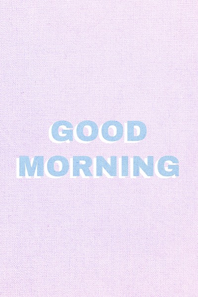 Good morning word pastel textured | Free Photo - rawpixel