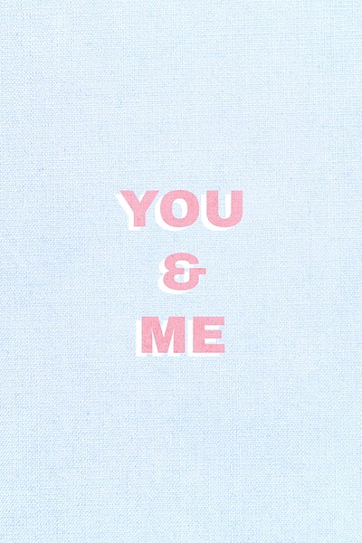 You&me bold style word typography | Free Photo - rawpixel