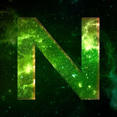 Png letter N galaxy effect | Premium PNG Sticker - rawpixel