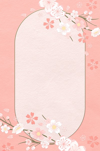 Premium Vector  Japanese plants sakura pink cherry blossom