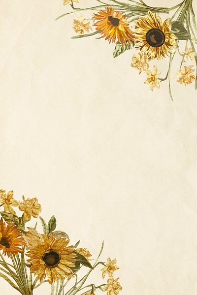 Floral yellow border watercolor hand | Free Photo - rawpixel