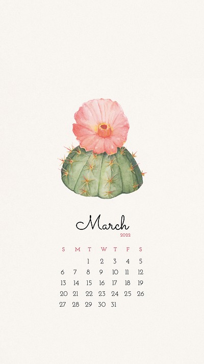 march wallpaper calendar
