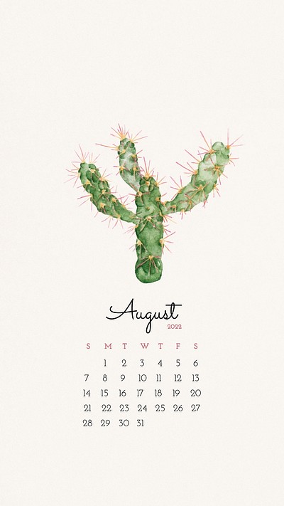 August 2022 Calendar Wallpaper Free Download