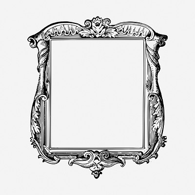 Luxurious ornate frame clipart, vintage | Free Photo - rawpixel