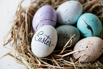 Closeup of easter eggs | Premium Photo - rawpixel