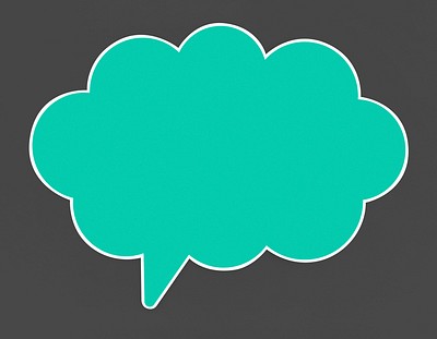 Blue Speech Bubble Icon Isolated | Free Photo - Rawpixel