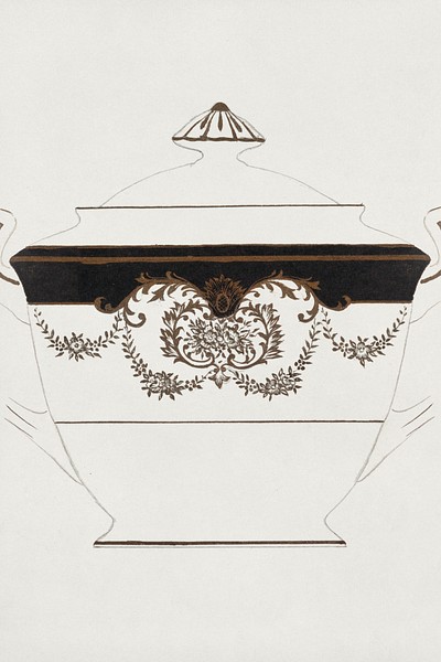 Design for a Sugar Bowl | Free Photo Illustration - rawpixel