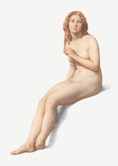 400px x 560px - Naked woman posing sensually, vintage | Premium Photo Illustration -  rawpixel