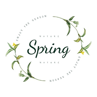 Nature spring logo design vector | Premium Vector - rawpixel