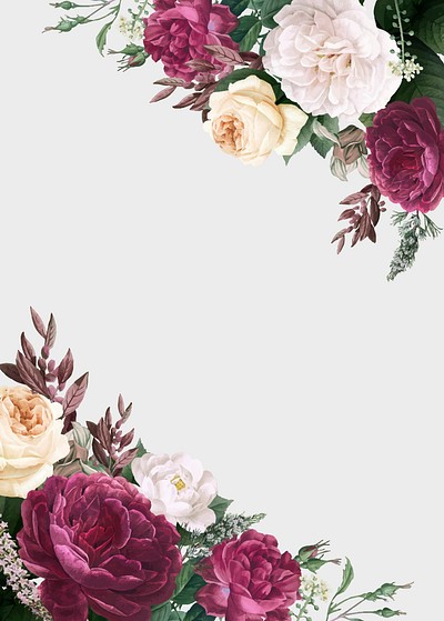 Floral wedding invitation mockup vector | Premium Vector - rawpixel