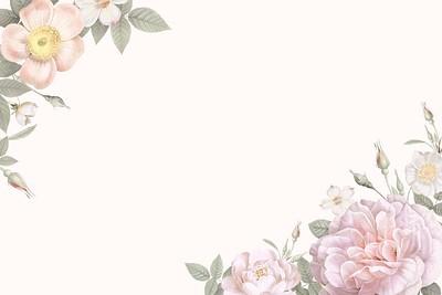 Elegant floral frame design illustration | Premium PSD - rawpixel