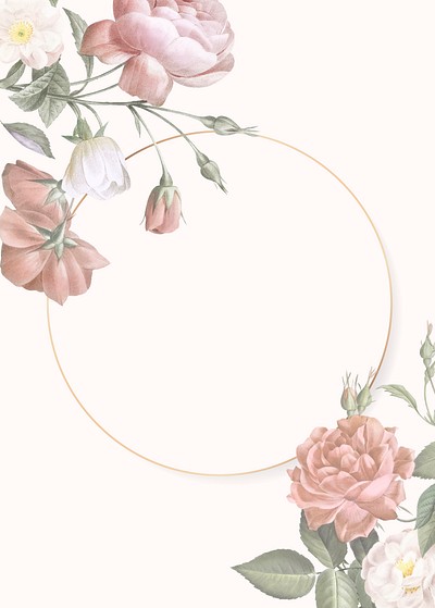 Elegant floral frame design vector | Premium Vector - rawpixel