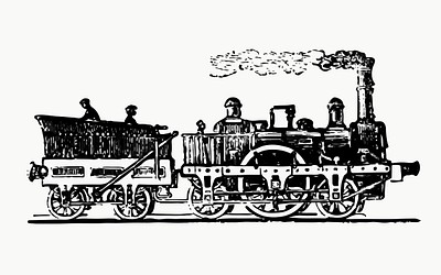 Steam Engine Train Clipart Transparent Background, Retro Style Illustration  Of A Vintage Steam Engine Train Or Locomotive Going Towards The Viewer With  Sunburst In Background On Isolated Background, Or, Nostalgia, On PNG