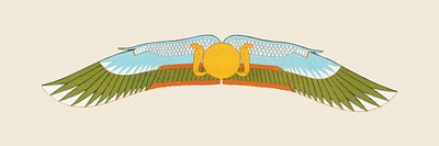 Ancient Wadjet Egyptian goddess vector element illustration