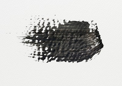 Black acrylic brush stroke vector