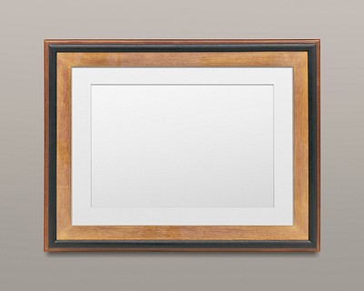 Wooden picture frame mockup illustration | Premium PSD Mockup - rawpixel