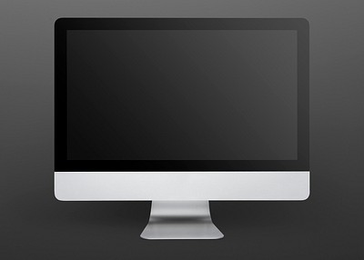 Computer monitor mockup psd digital device