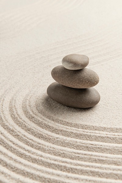 Stacked zen stones sand background | Free Photo - rawpixel