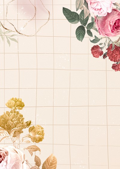 Flower background, aesthetic poster vector, | Free Vector - rawpixel