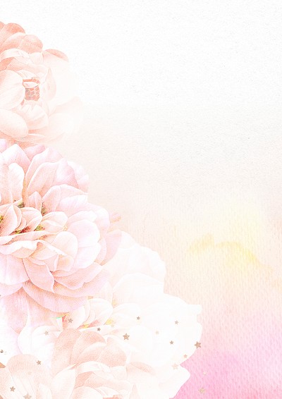 Flower background, aesthetic poster vector, | Free Vector - rawpixel