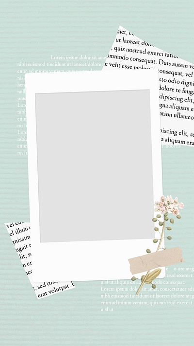 Frame background wallpaper vector Polaroid | Premium Vector - rawpixel