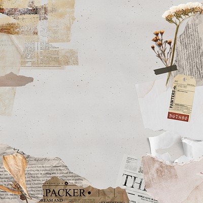 Aesthetic collage background, ripped paper | Premium PSD - rawpixel