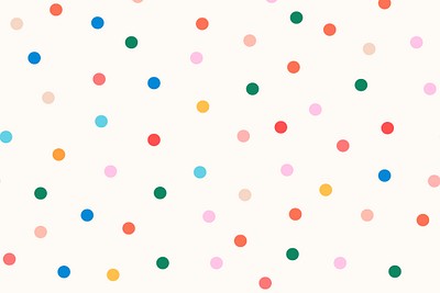 Cute Polka Dot Background, Colorful 