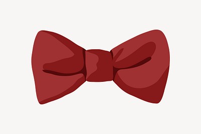 Red bow tie png sticker