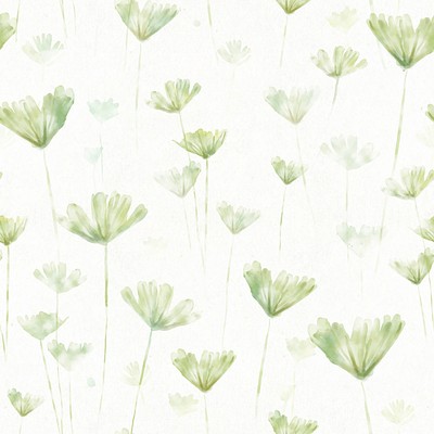 Botanical background, seamless pattern watercolor green graphic vector