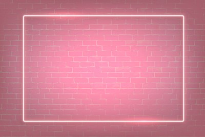 Rectangle pink neon frame pink | Premium Vector - rawpixel