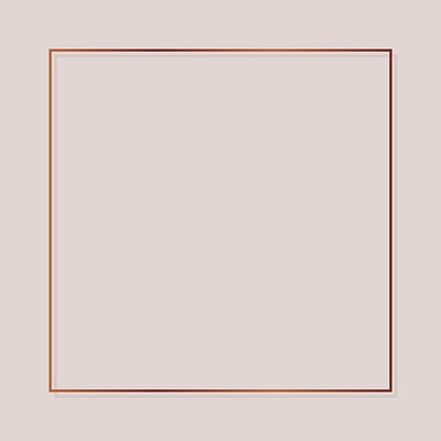 Square copper frame on a blank | Premium Vector - rawpixel