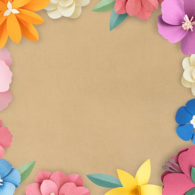 Colorful and tropical floral frame | Premium PSD - rawpixel