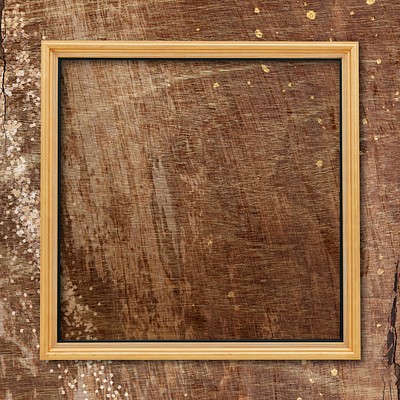 Square frame plain wooden texture | Premium PSD - rawpixel