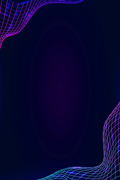 Neon synthwave border dark purple | Premium Vector - rawpixel