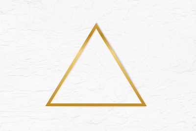 Golden framed triangle stucco wall | Premium Vector - rawpixel