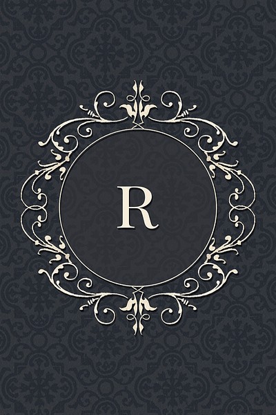 R letter vintage round badge | Premium Photo - rawpixel