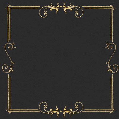 Gold filigree frame border png | Premium PNG - rawpixel