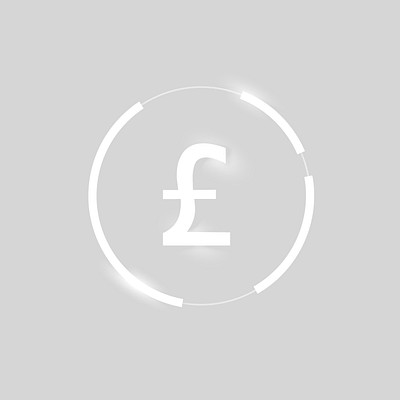 British Pound icon psd money currency symbol