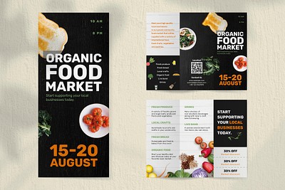 Market trifold brochure template psd | Premium PSD - rawpixel