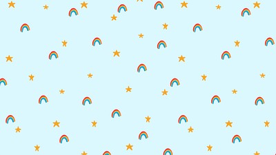 Rainbow pattern desktop wallpaper vector, | Free Vector - rawpixel