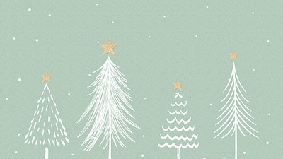 Aesthetic Christmas computer wallpaper, winter | Premium Photo - rawpixel