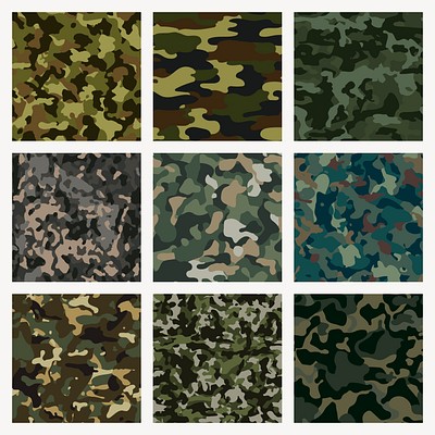 Aesthetic green camo pattern background