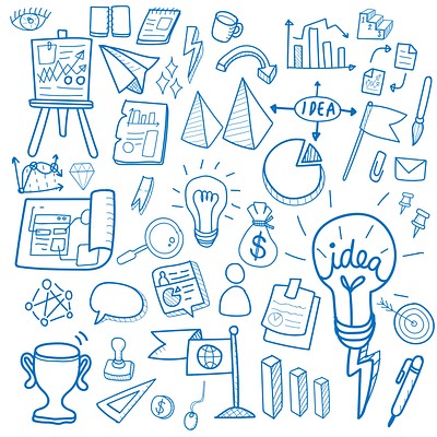 Illustration startup business doodle collection | Premium Vector - rawpixel