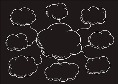Cloud speech bubble illustration | Free Vector - rawpixel