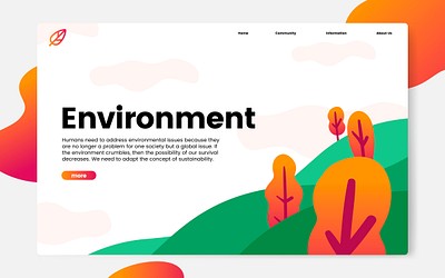 Environment and nature informational website | Premium Vector - rawpixel