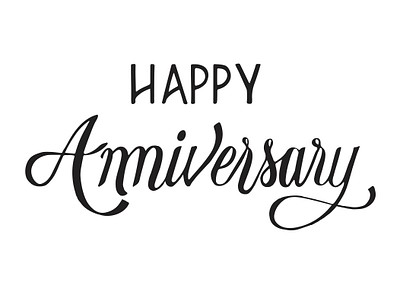 Happy anniversary typography design illustration | Premium Vector ...