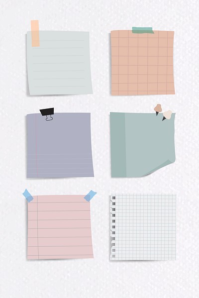 Set notepaper textured paper background | Premium Vector - rawpixel