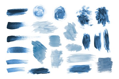 Blue grunge brushstroke design vector | Premium Vector - rawpixel